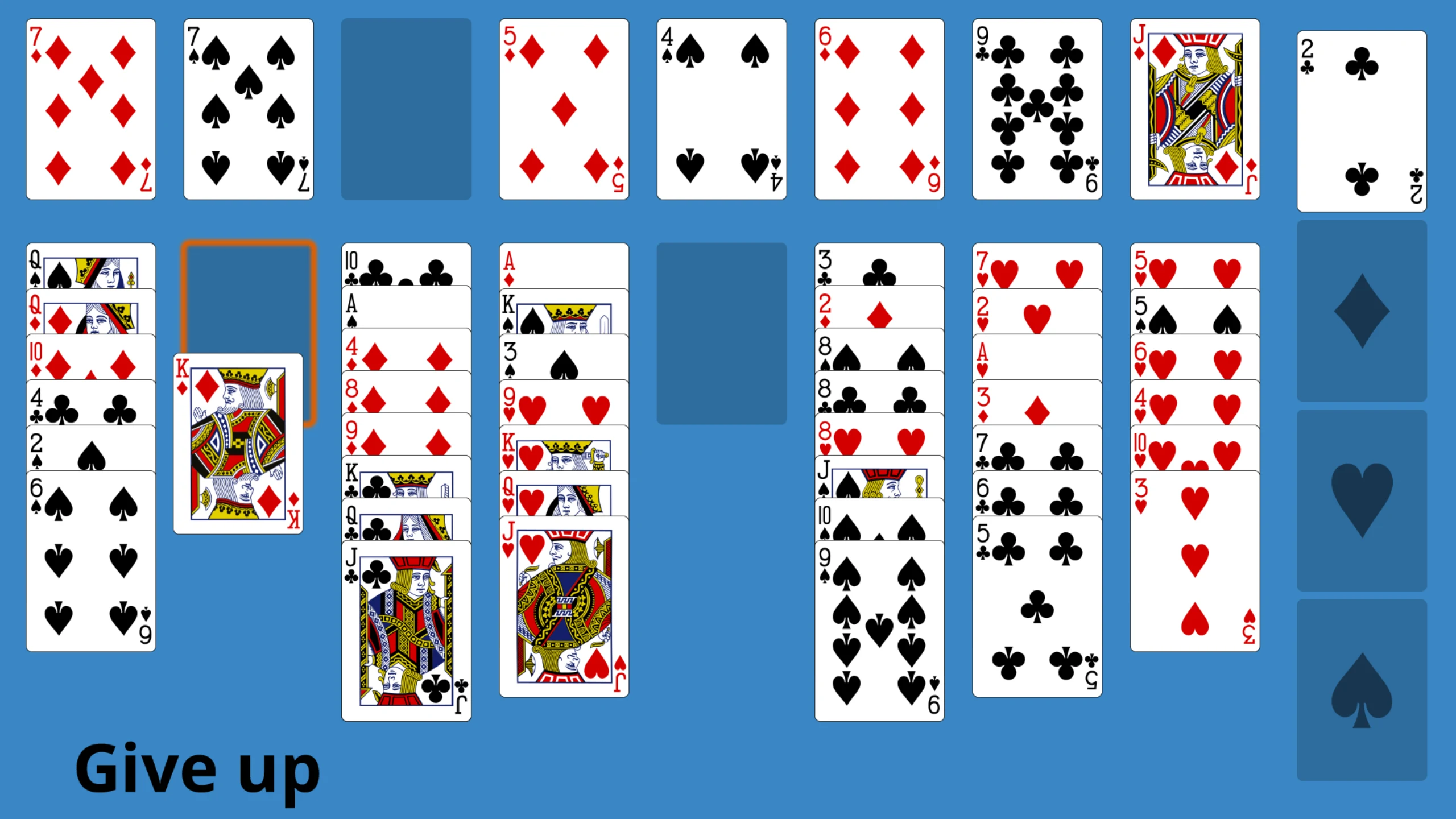 Solitaire Eight Off screenshot