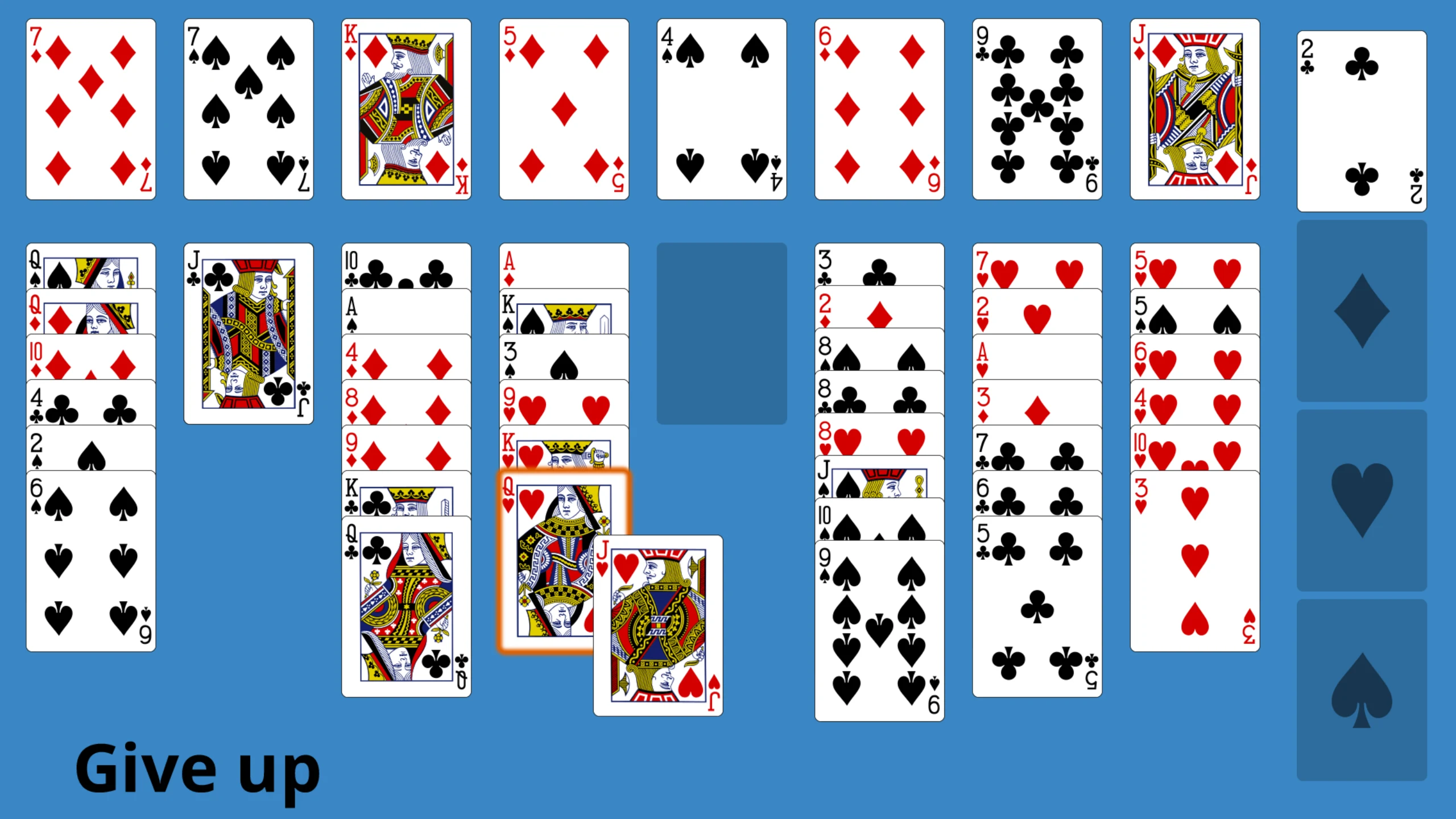 Solitaire Eight Off screenshot